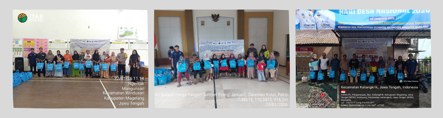 Penyaluran subsidi harga pangan sumber energi Bulan Januari 2026