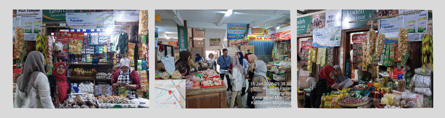 Pendataan Responden Panel Harga Pangan Tingkat Konsumen di Pasar Muntilan