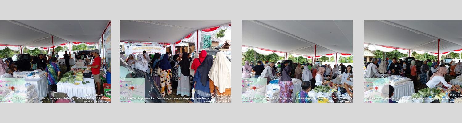 Sambut Ramadan, Dinas Pertanian dan Pangan Kabupaten Magelang Hadirkan Gerakan Pangan Murah di Borobudur