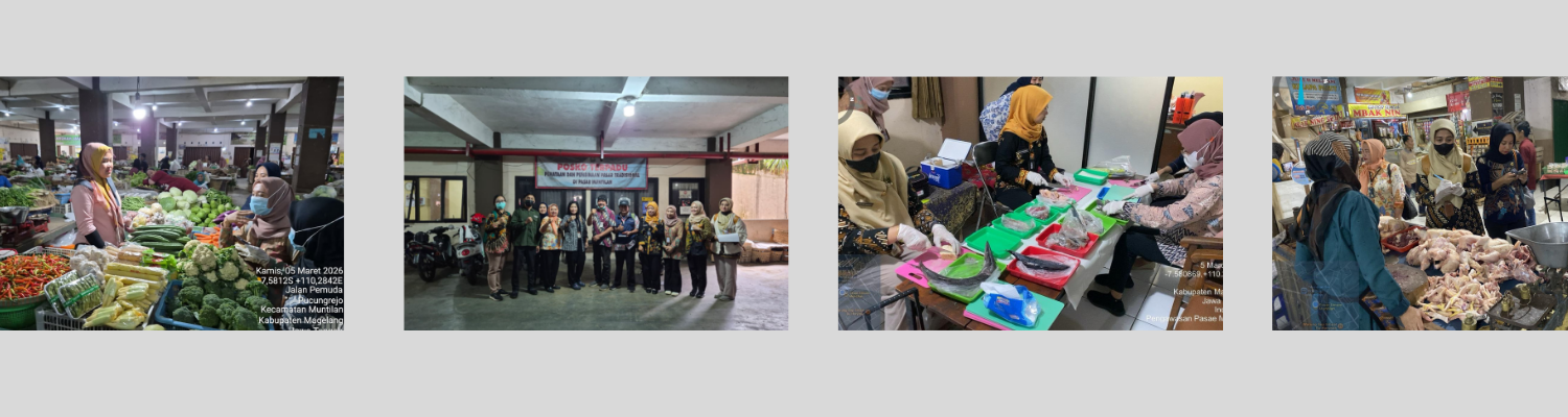 Pengawasan dan Pengujian Pangan Segar Gabungan di Pasar Muntilan