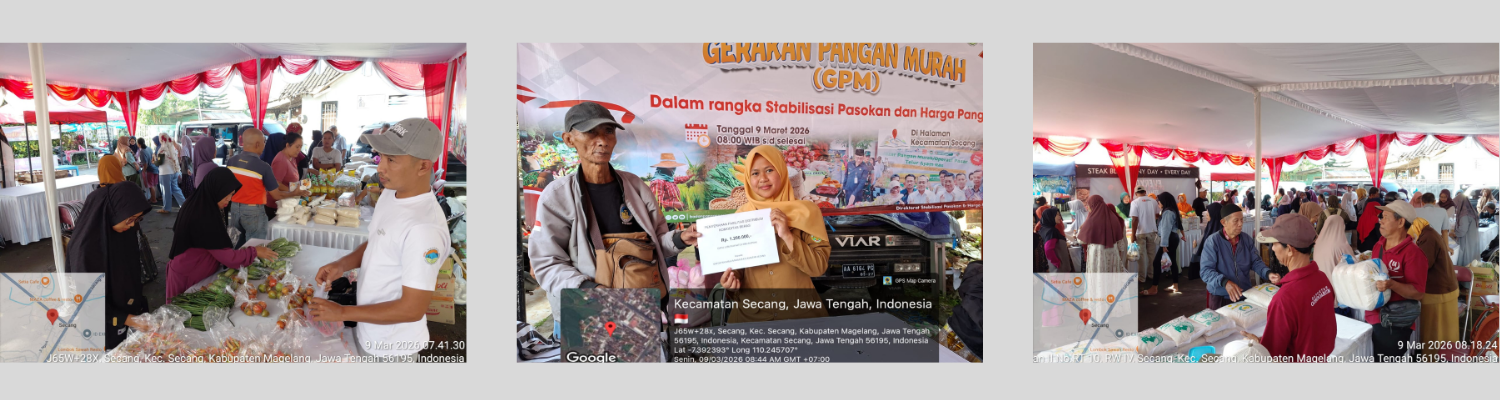 Gerakan Pangan Murah (GPM) Kembali Hadir di Kecamatan Secang
